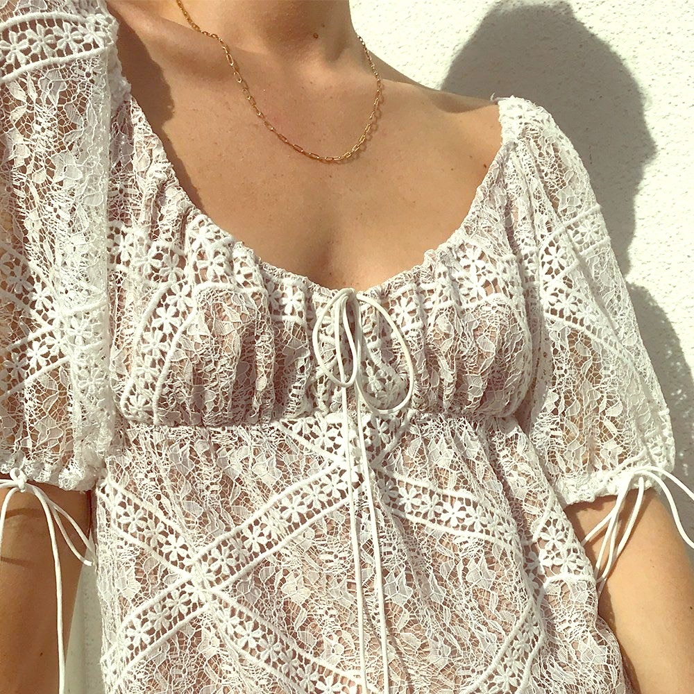 *NWT* FOR LOVE AND LEMONS lace lined maxi